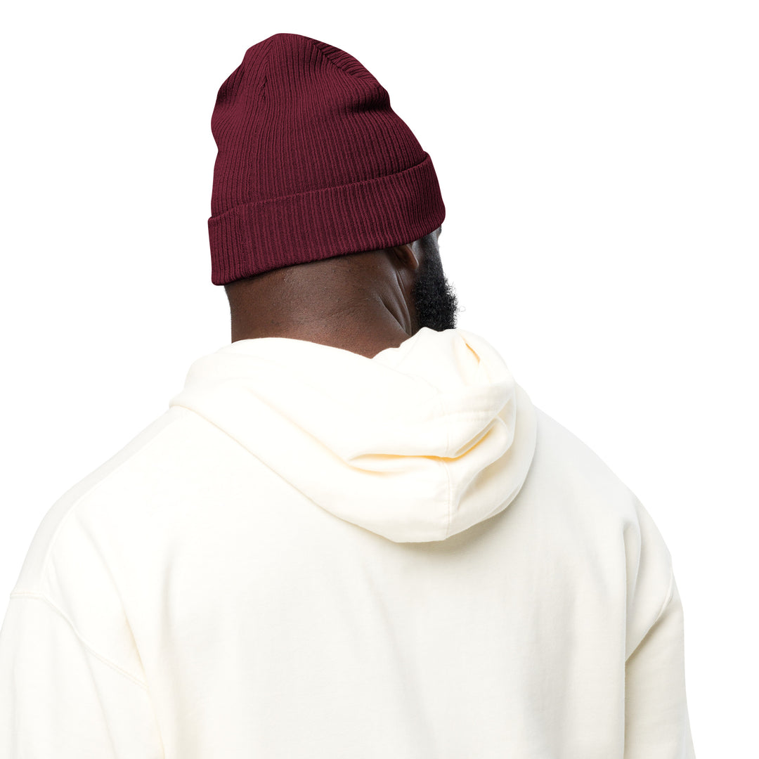 Organic ribbed Cream of the Crop beanie