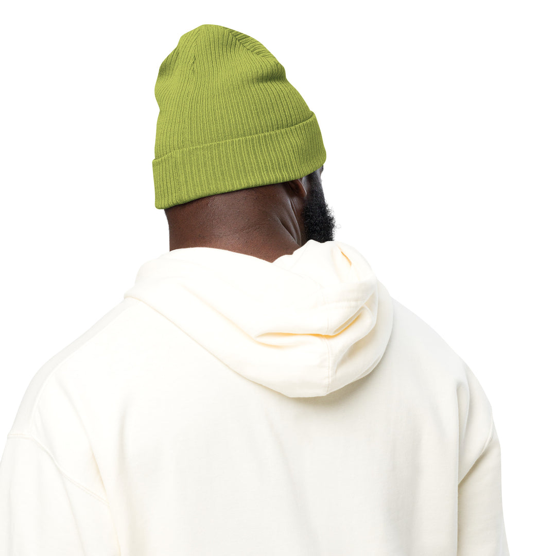 Organic ribbed Cream of the Crop beanie