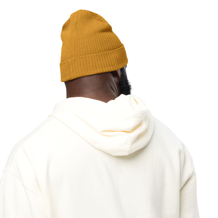 Organic ribbed Cream of the Crop beanie