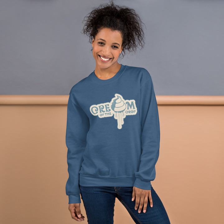 Crew Neck Unisex Sweatshirt Blurberry Logo