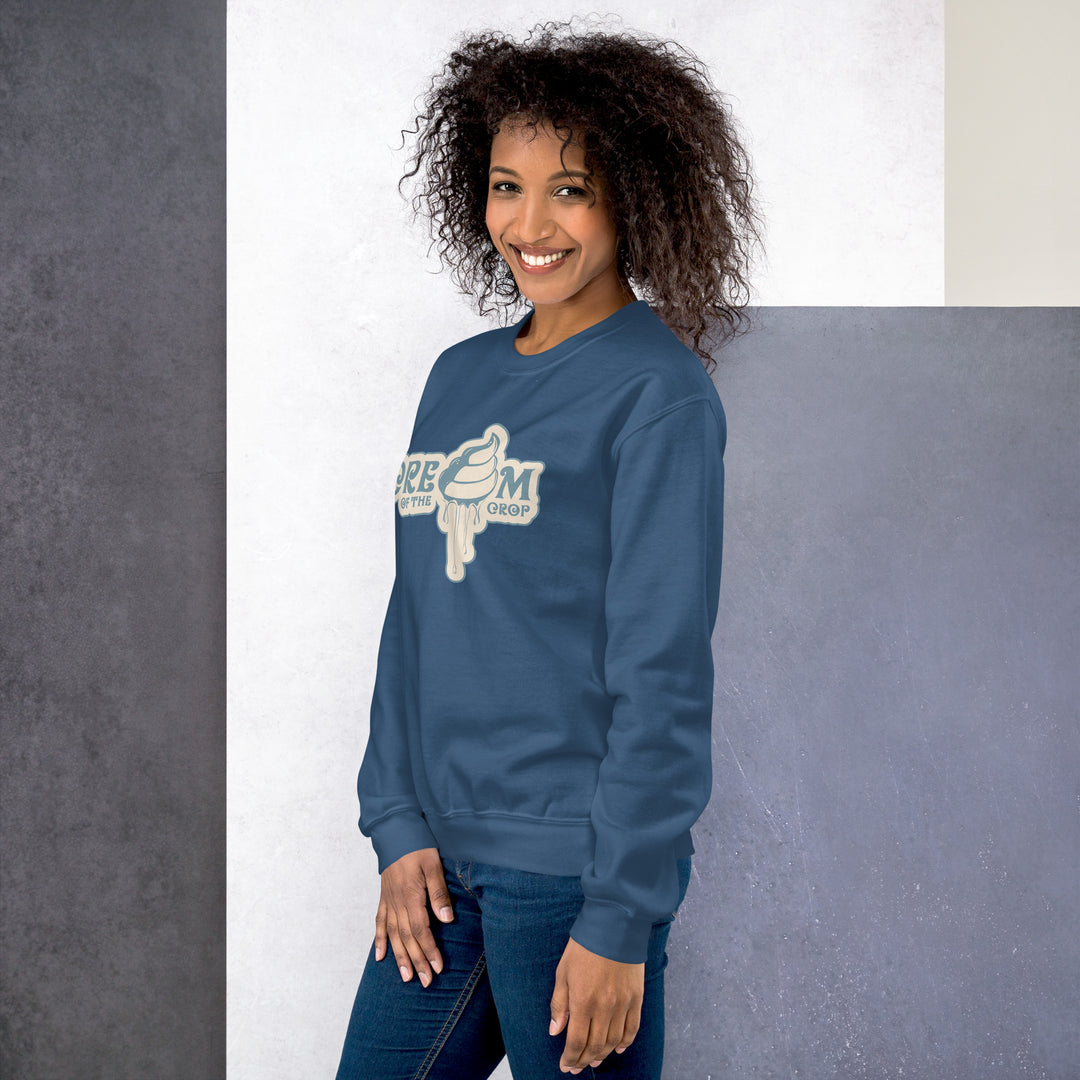 Crew Neck Unisex Sweatshirt Blurberry Logo